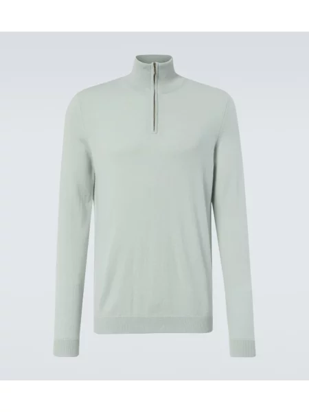 Pulover Le Kasha iz kašmirja modra