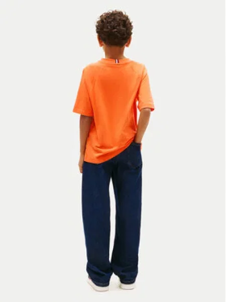 Tommy Hilfiger Marškinėliai Smiley Flag oranžinė