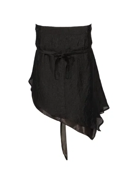Rochie mini Bohemseo asimetrică drapată negru