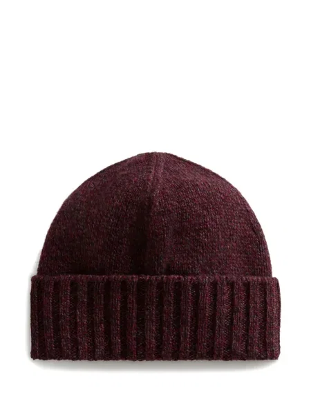Căciulă Woolrich de lână cu nervuri roșu