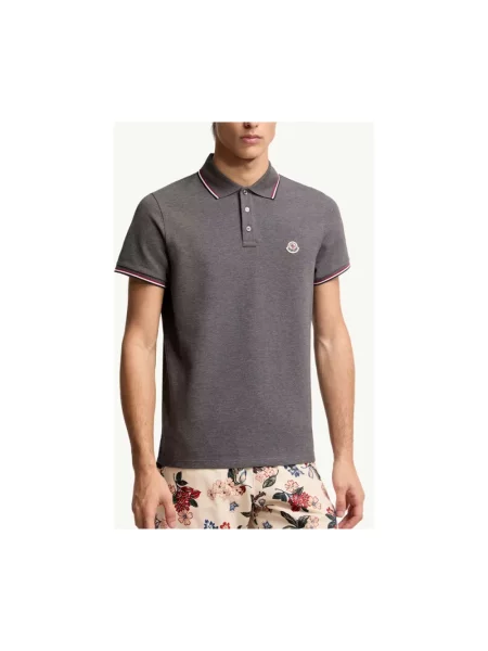 Koszulka polo Moncler szara