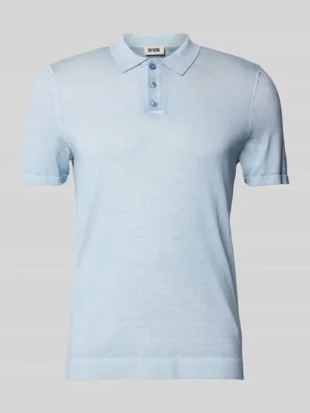 Koszulka polo o kroju slim fit z prążkowanymi wykończeniami model ‘TRITON’ Drykorn