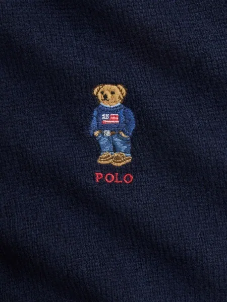 Șosete Polo Ralph Lauren cu 5 buzunare cu broderie tricotate albastru