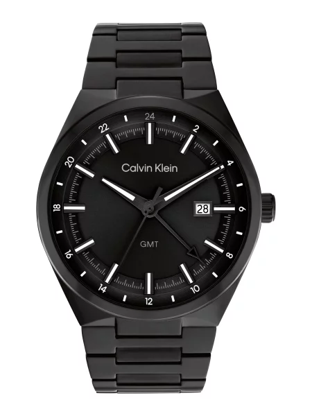 Calvin Klein Ceas analogic / alb negru