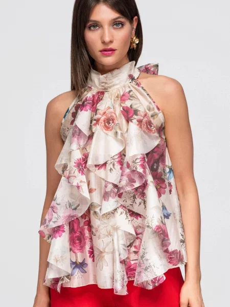 Bluză Edoti cu model floral