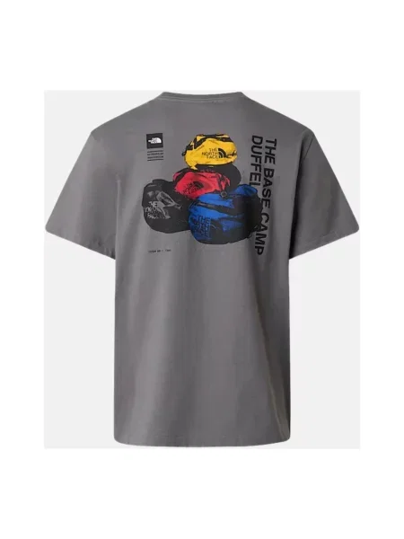 Krótka koszulka sportowa The North Face szara