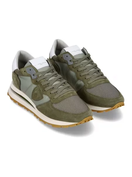 Sneakersy Philippe Model do biegania skórzane zielone