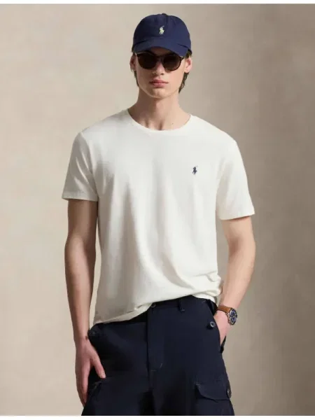 POLO RALPH LAUREN Tricou | cu adaos de in alb