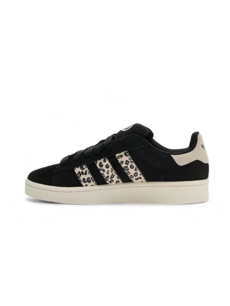 Sneakersy Adidas Originals zamszowe w panterkę czarne