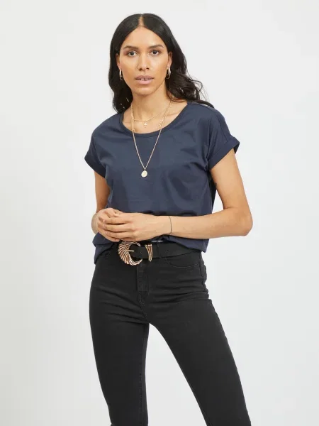 VILA Tricou Dreamers bleumarin