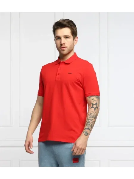 Hugo Pólóing Regular Fit piros