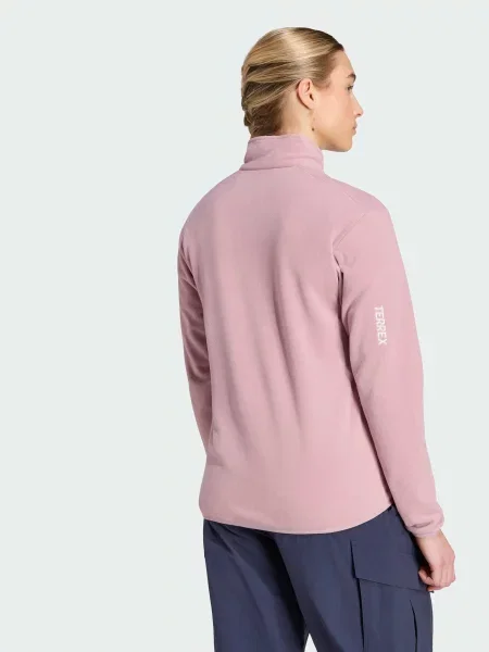 Флисовый свитер Adidas фиолетовый