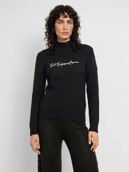 Emporio Armani Sweter schwarz biały