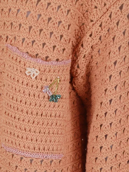 Cardigan Forte_forte tricotate roz