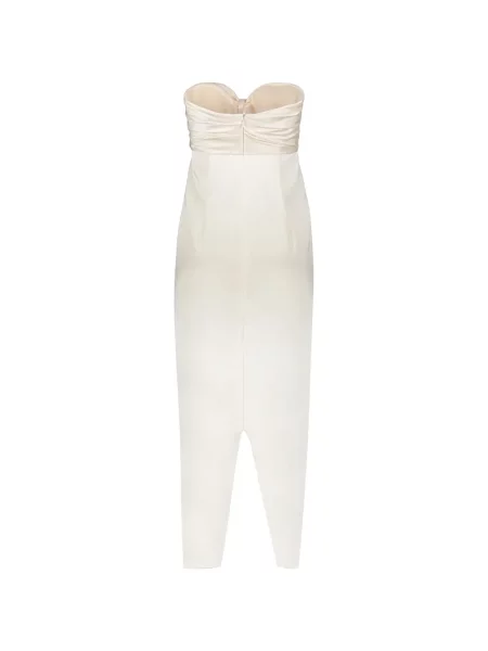 Rochie maxi Ellery drapată alb