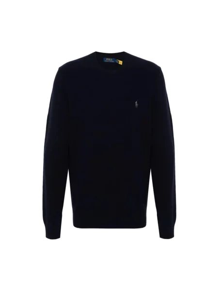 Sweter Polo Ralph Lauren wełniany niebieski