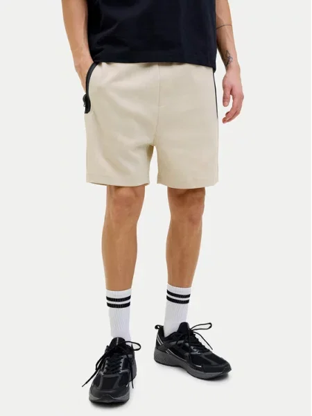 JACK & JONES Hlače JPSTGordon kremna / črna bež