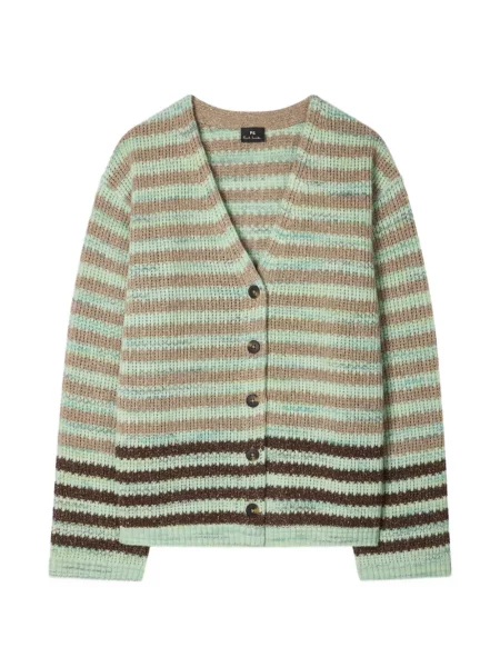 Cardigan Ps Paul Smith cu dungi verde