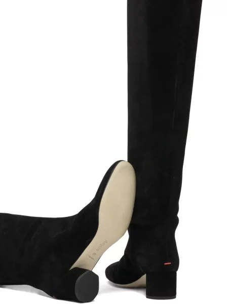 Botine Aeyde din piele de căprioară negru
