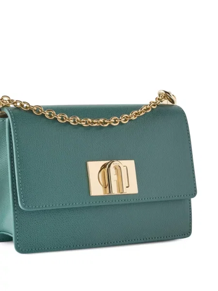 Geantă Furla din piele verde