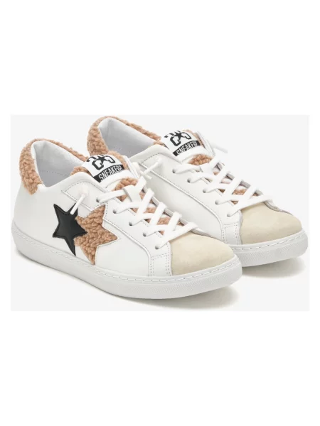 Sneakersy 2star skórzane białe
