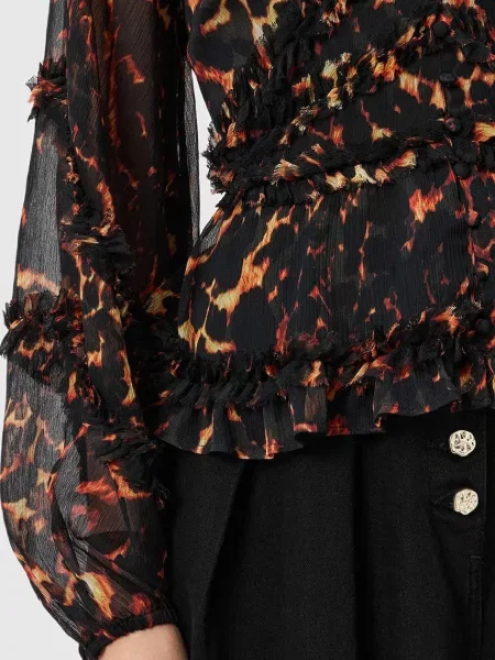 Блузка Allsaints коричневая