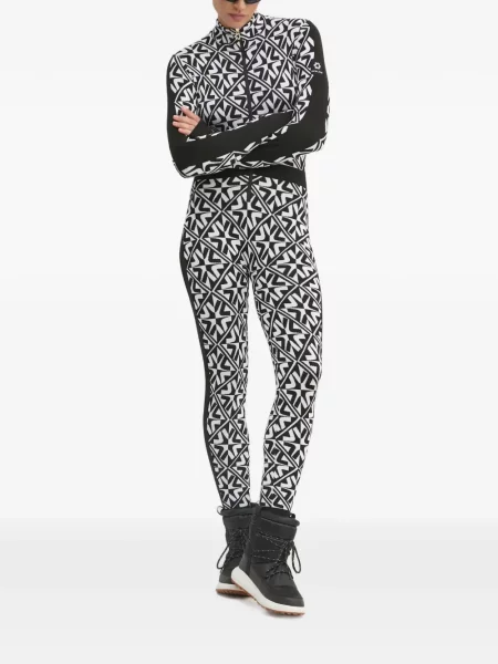 Salopetă Newland cu imprimeu geometric negru