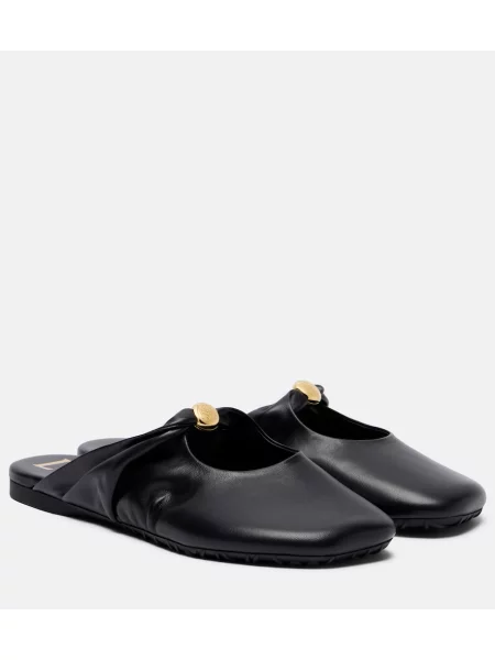 Papuci tip mules Loewe din piele negru