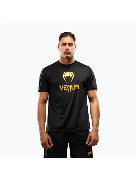 Tricou pentru bărbați Venum Classic Dry Tech black/gold negru