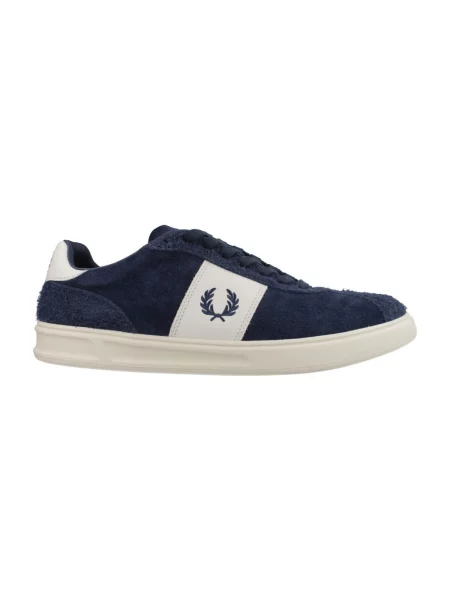 Pantofi Fred Perry din piele de căprioară albastru