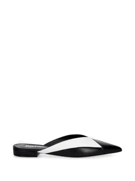 Papuci tip mules Pollini din piele negru