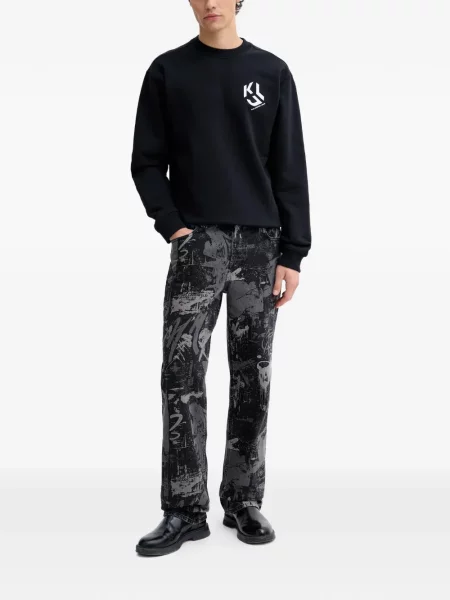 Hanorac Karl Lagerfeld Jeans negru