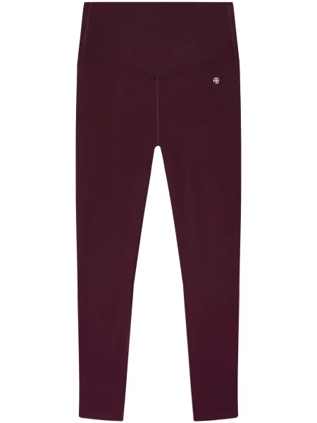 Pantaloni Anine Bing cu autograf bordo