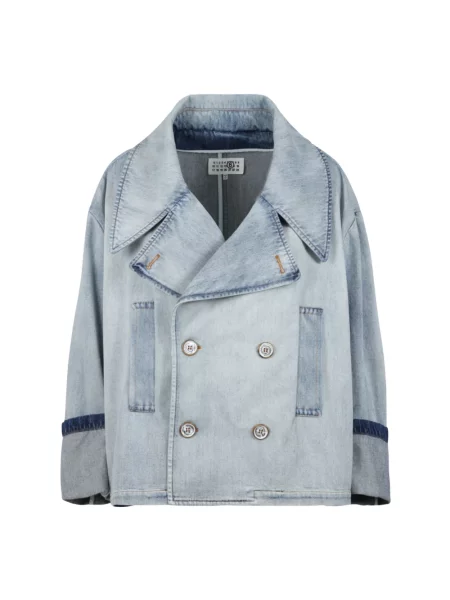 Kurtka jeansowa Mm6 Maison Margiela niebieska