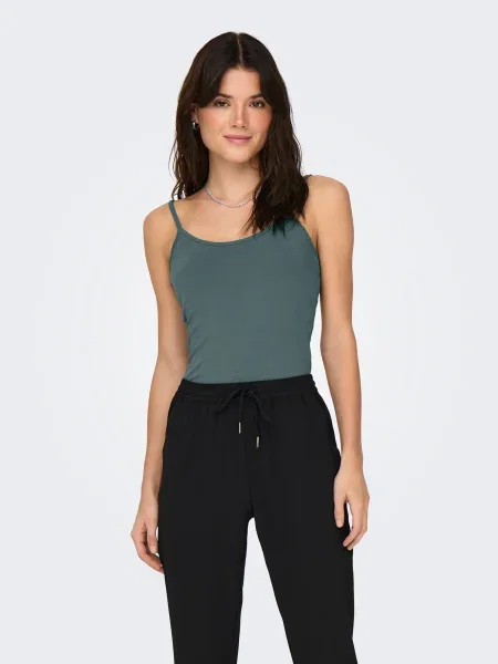 ONLY Top ONLLOVE verde pin negru