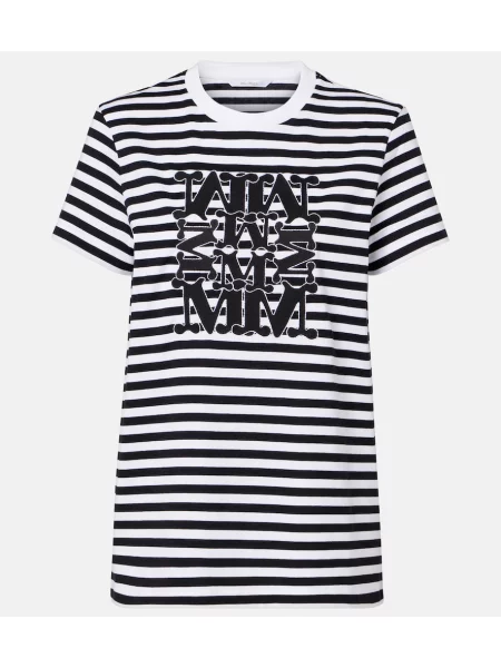 Tricou Max Mara cu broderie negru