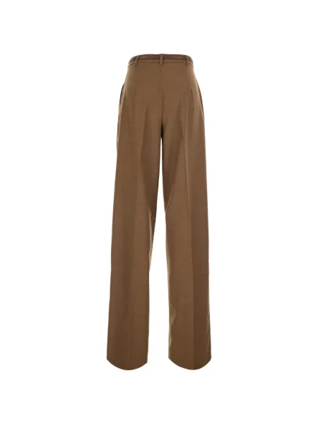 Cu centură pantaloni Max Mara maro
