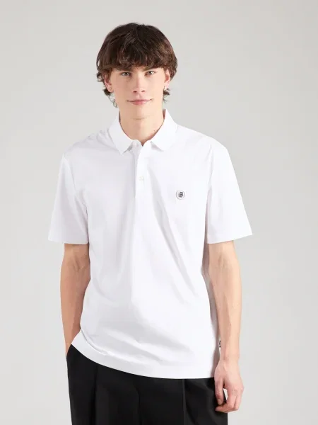 Tricou polo Boss alb