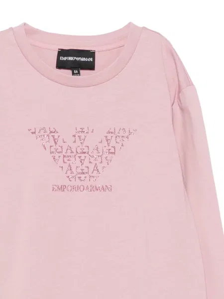 Koszula dziecięca Emporio Armani różowa