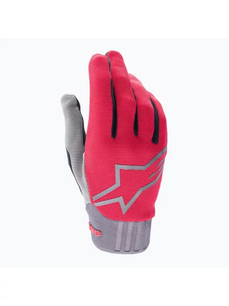 Rękawiczki rowerowe Alpinestars A-Dura red fluo czerwone