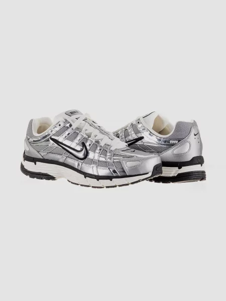 Кросівки NIKE штучна шкіра/текстиль срібний