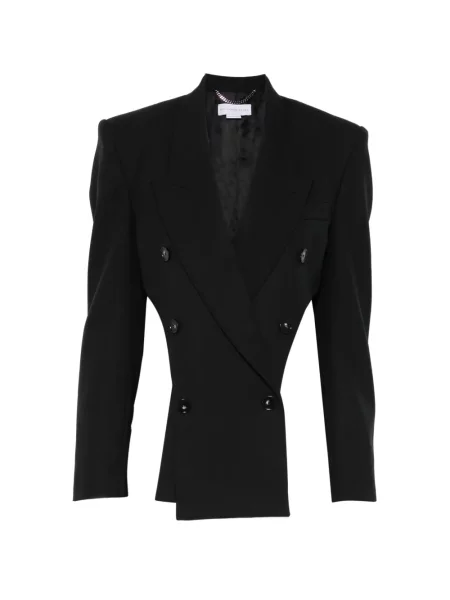 Sacou Stella Mccartney cu două rânduri de nasturi negru