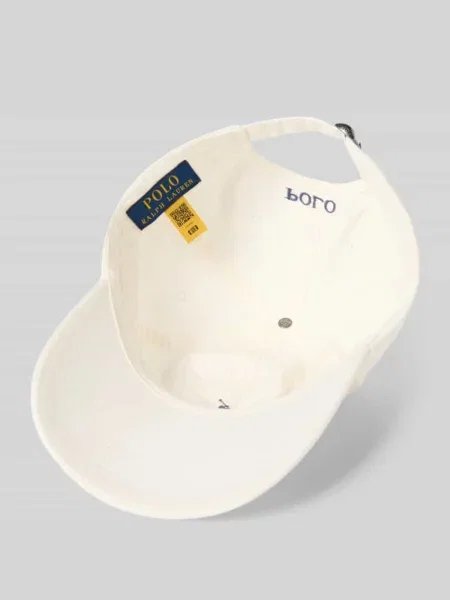 Polo Ralph Lauren czapka z daszkiem beżowy gładka biała
