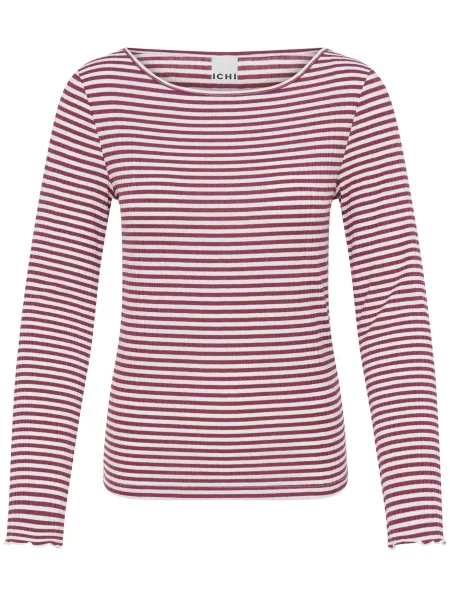 ICHI Tricou IHCELLA roșu bordeaux alb
