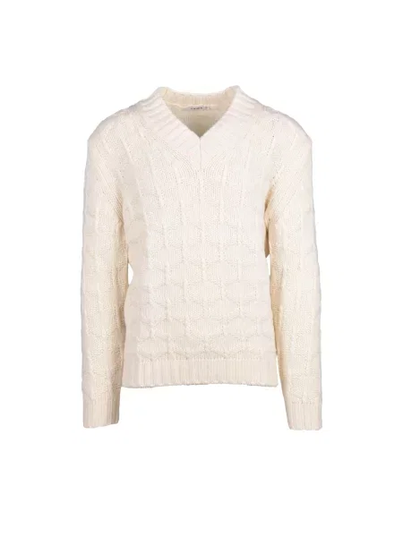 Sweter Kangra wełniany biały