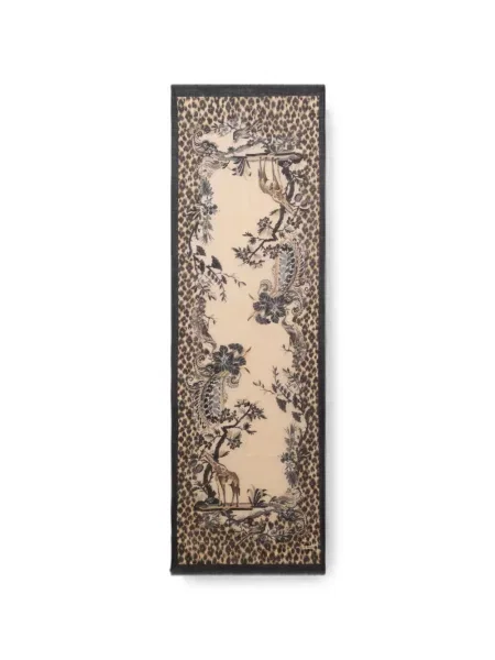 Fular Etro cu model floral cu imagine