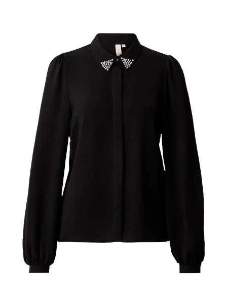ONLY Bluză METTE negru / alb perlat