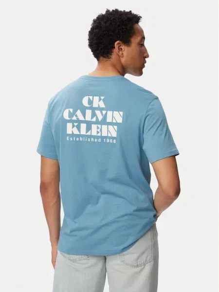 Calvin Klein Jeans Tricou Resort Graphic albastru