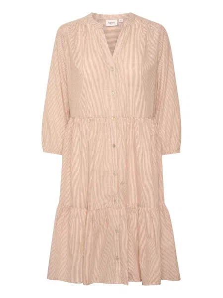 SAINT TROPEZ Dolga srajca Mabel bež bela