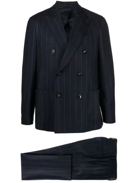 Costum Lardini cu dungi de costum albastru